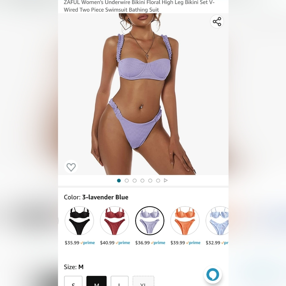 Ruffle bikini medium